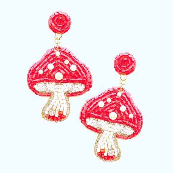 Mushroom Dangle Earrings 28$